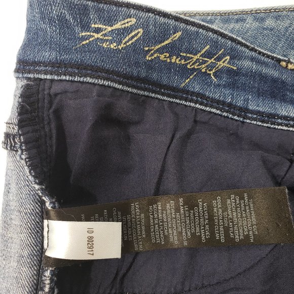 WHBM Baroque Embroidered Boot Cut Jeans Size 6 R WHITE HOUSE BLACK MARKET - Picture 13 of 16